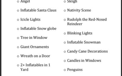 Christmas Light Scavenger Hunt